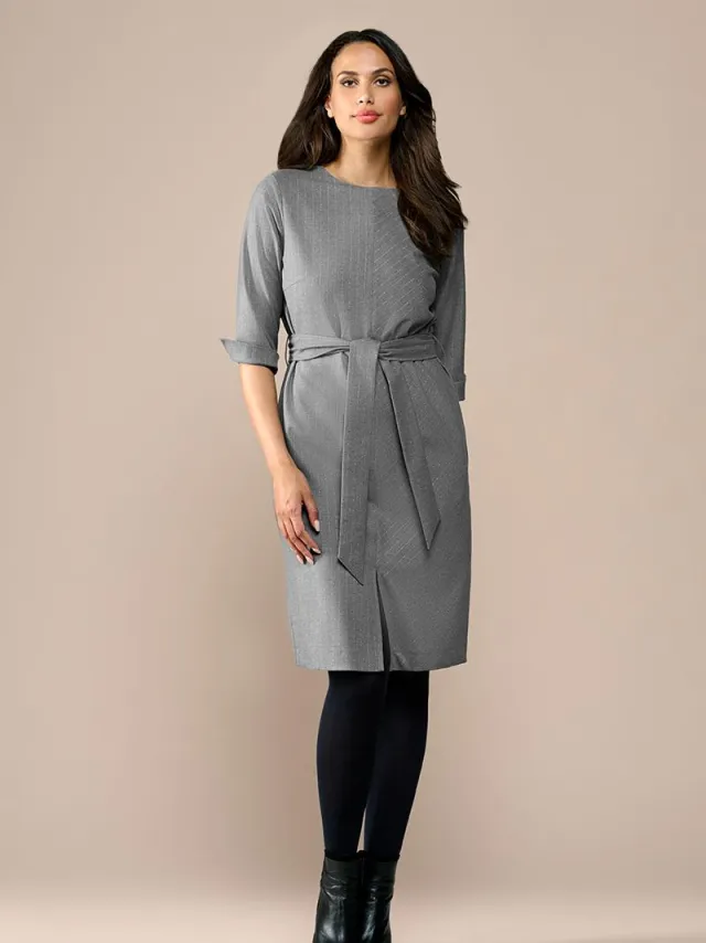 Mart Visser Ziana Lurex Jurk Grijs