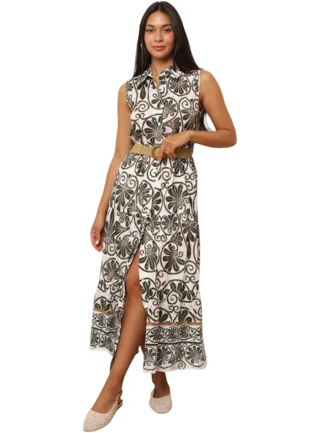 La Modeuse Jurk La Modeuse 74265_P175717 Groen