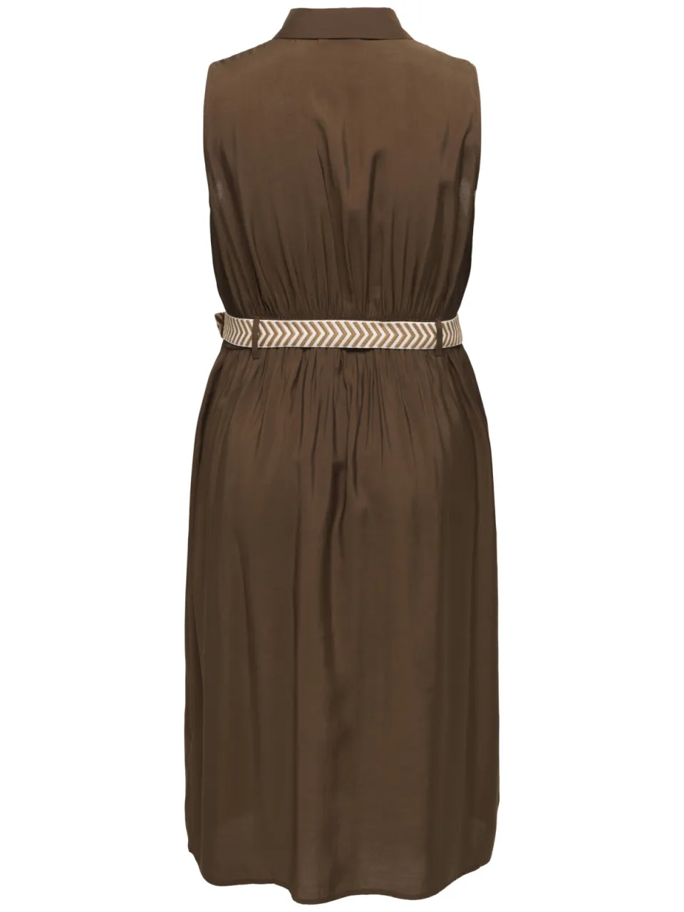 Only Carmakoma blousejurk Plus Size - bruin, foto 2