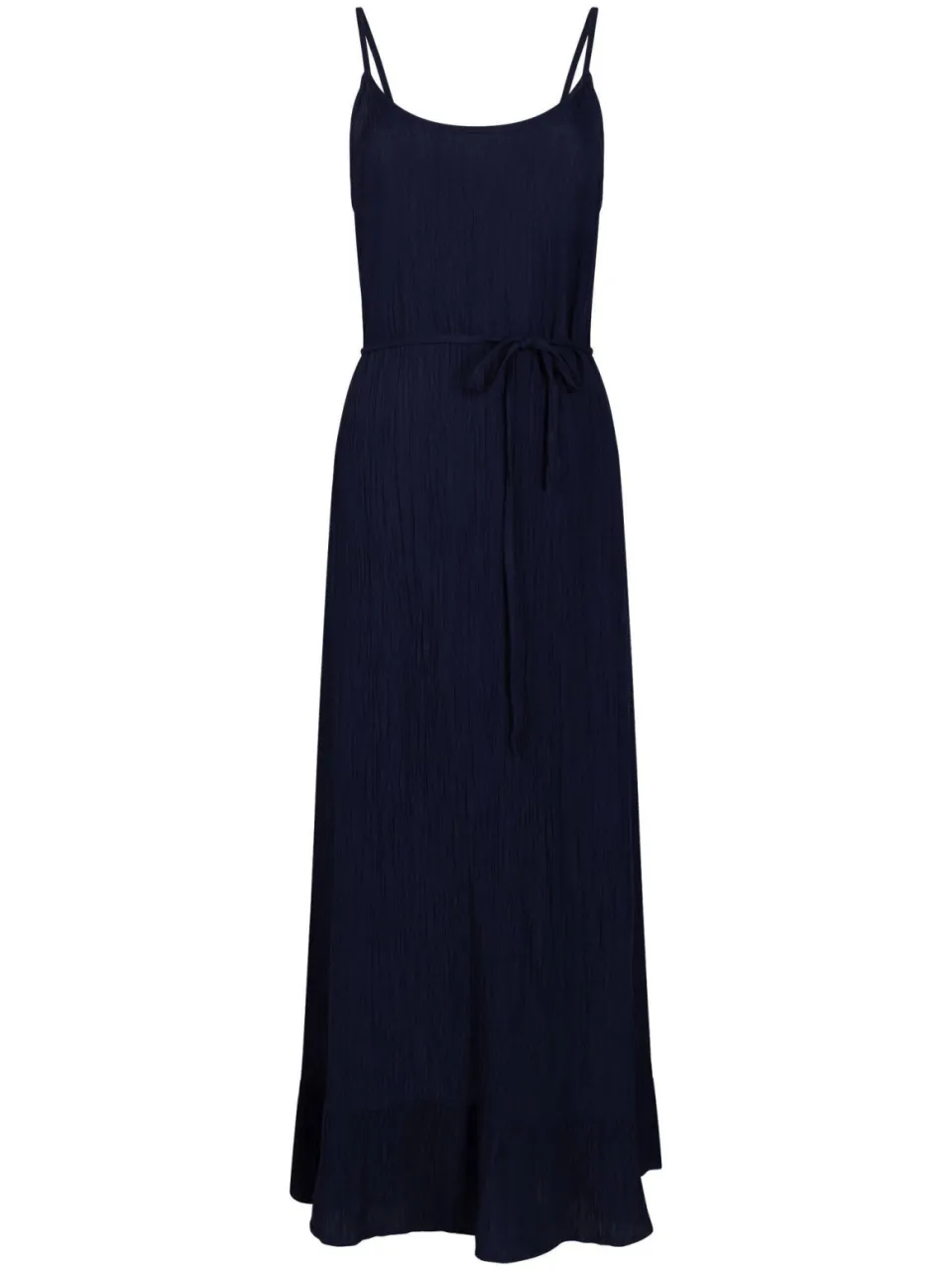 Tramontana viscose zomerjurk met ceintuur - donkerblauw, foto 2