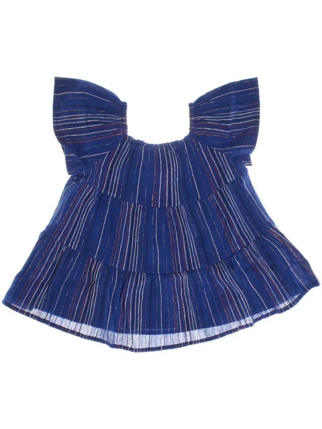 Gap gestreepte jurk blauw
