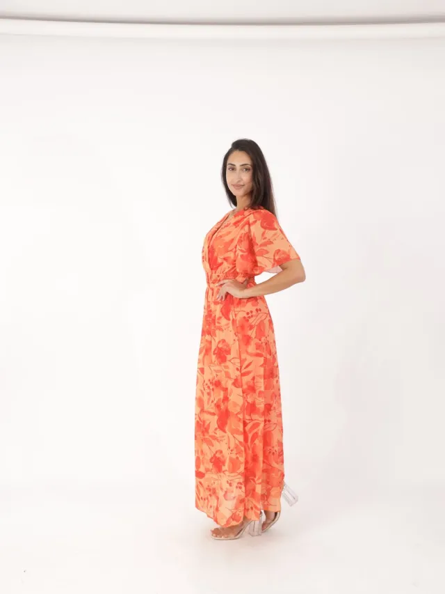Elara Maxikleid Orange