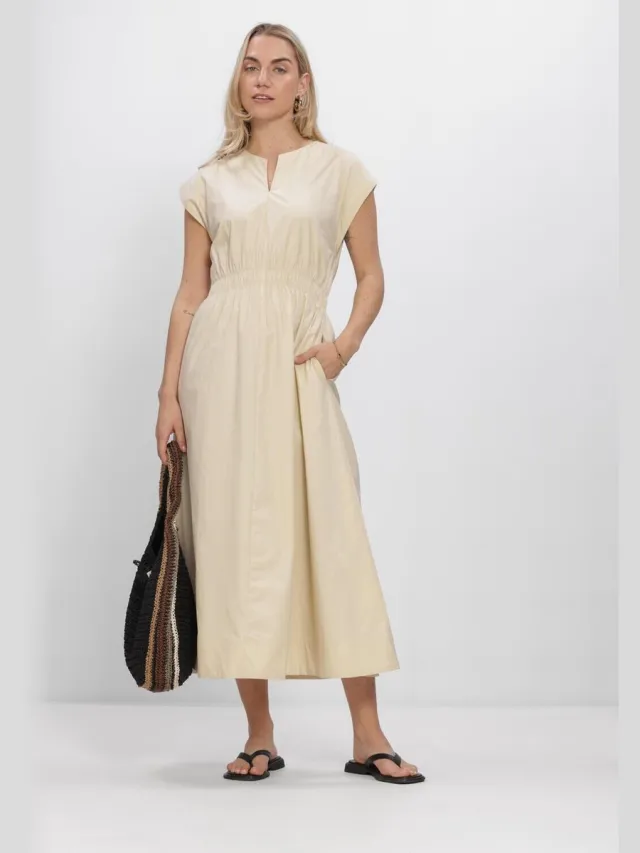 MSCH Copenhagen Mschwiliane Sl Dress Dames - Jurk - Creme