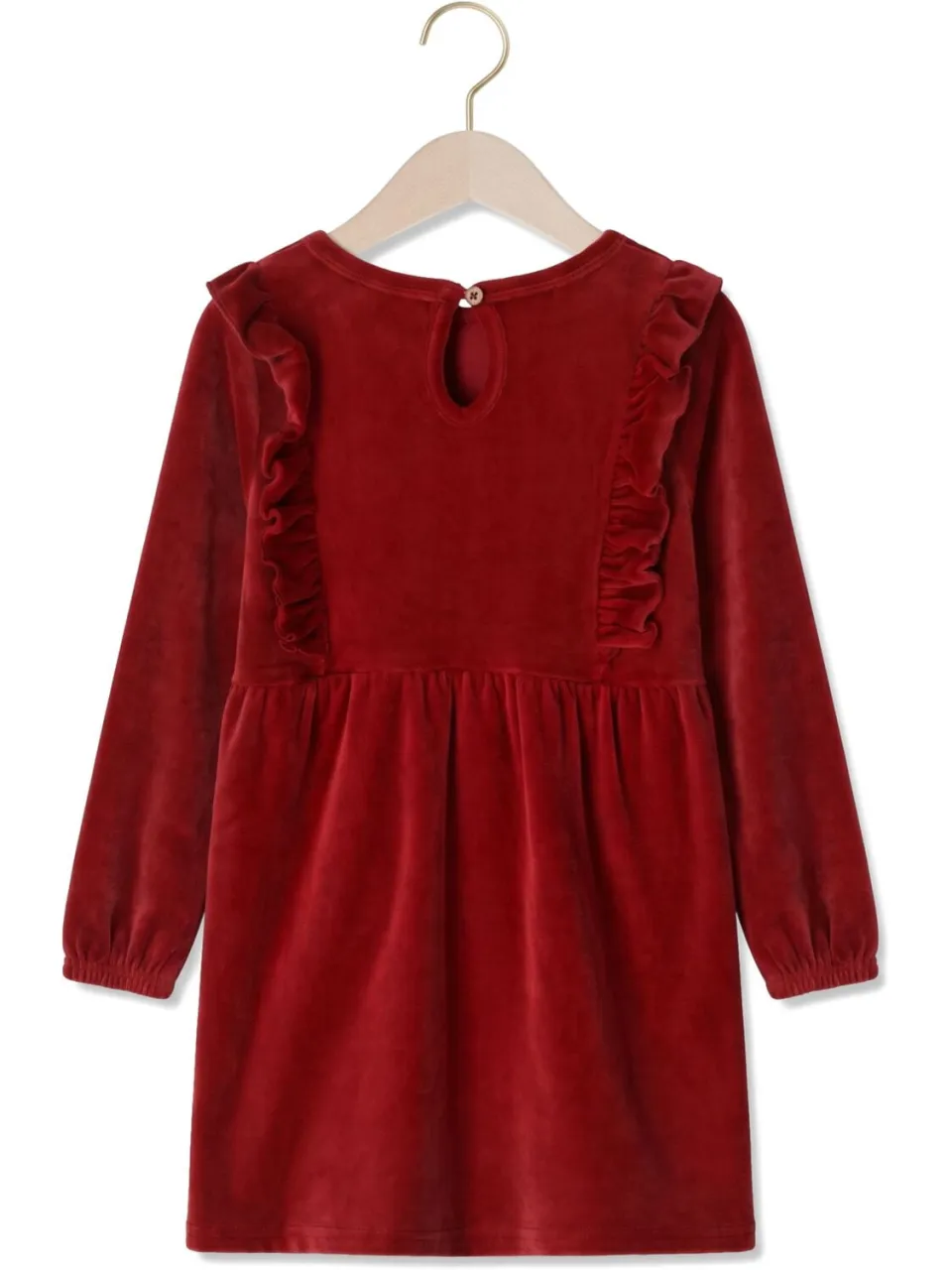 Lil' Atelier Meisjes Jurken Nmfsaga Sag Ls Dress Lil - Bordeaux, foto 2