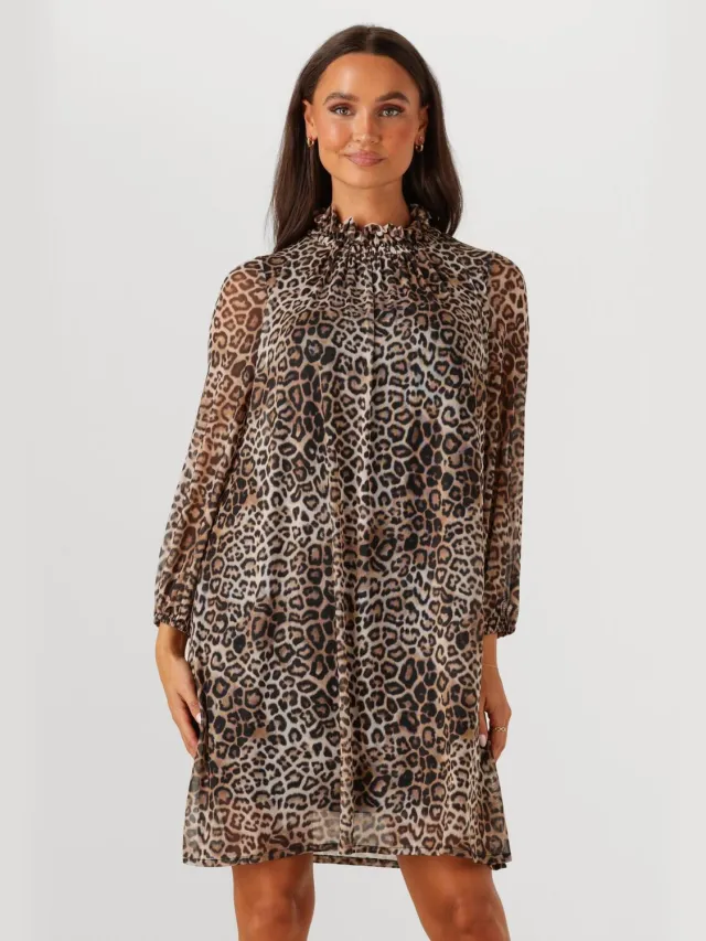 ANA ALCAZAR Dames Jurken Dress Turtleneck - Bruin