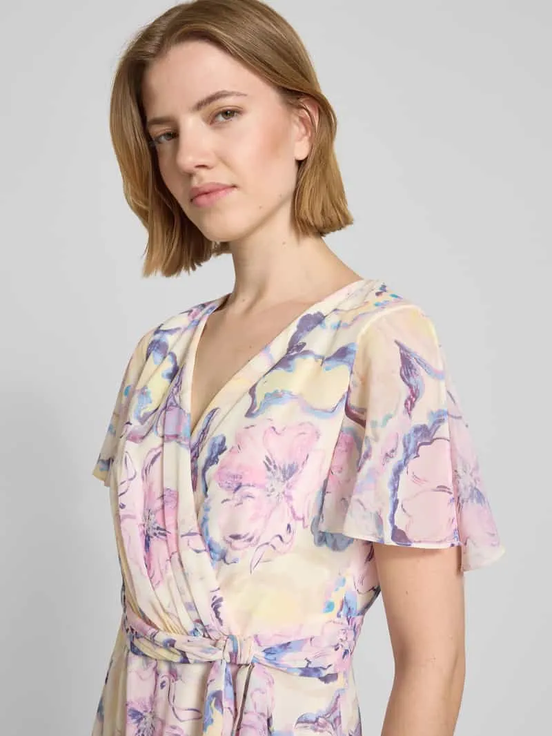 Christian Berg Cocktail midi-jurk met all-over bloemenmotief lichtroze gemêleerd, foto 5
