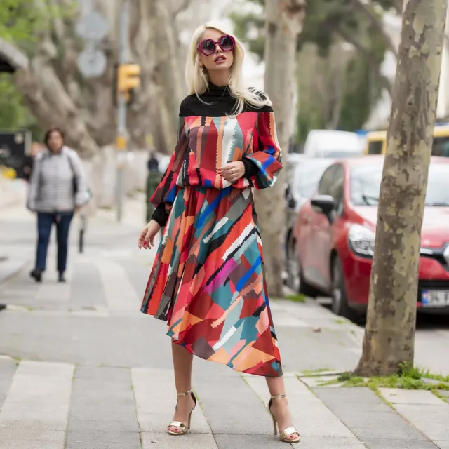 sirmaza Dress Color Blok/Exculisief/SIRMAZA multi