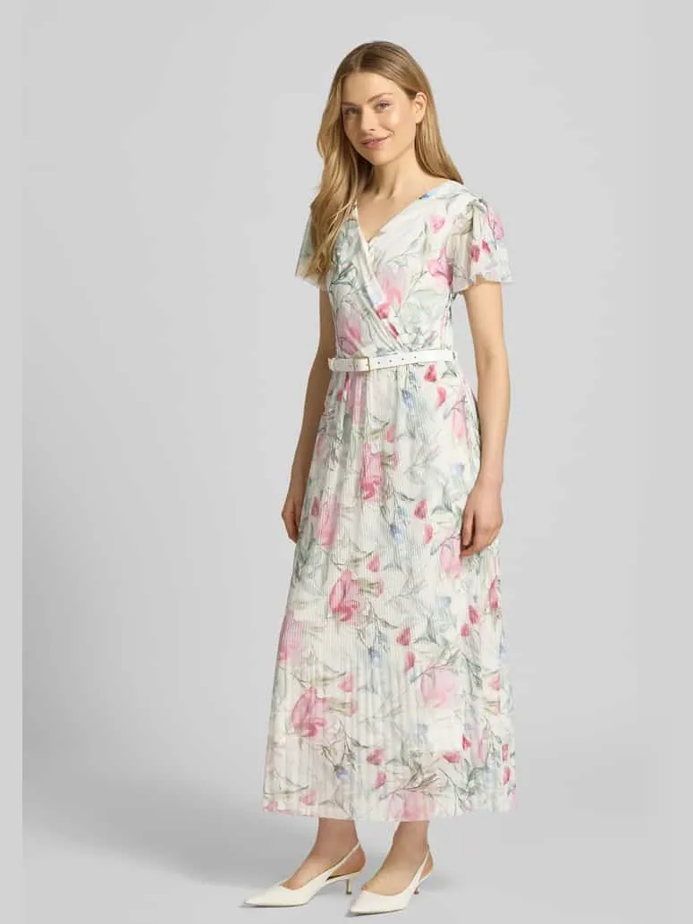 ZABAIONE midi-jurk met riem model 'Be44lla' offwhite, foto 4