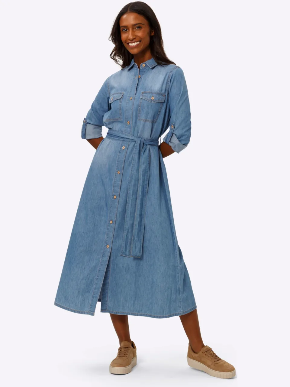 overhemdjurk blue-bleached