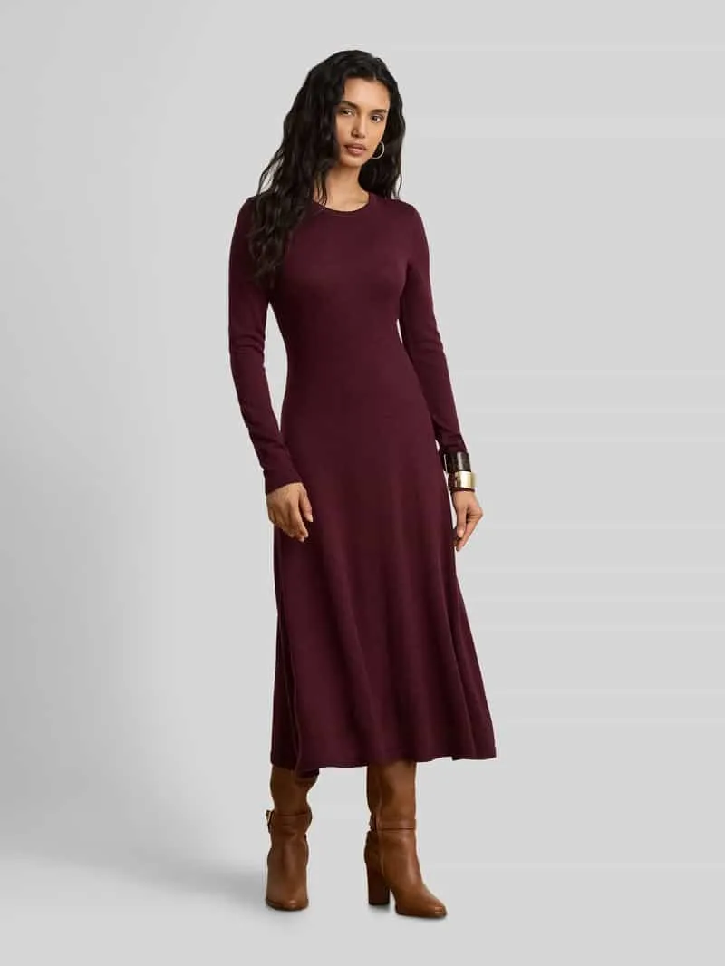 Lauren Ralph Lauren A-lijn vrijetijdsjurk van pure wol model 'VORLEY' Roestrood