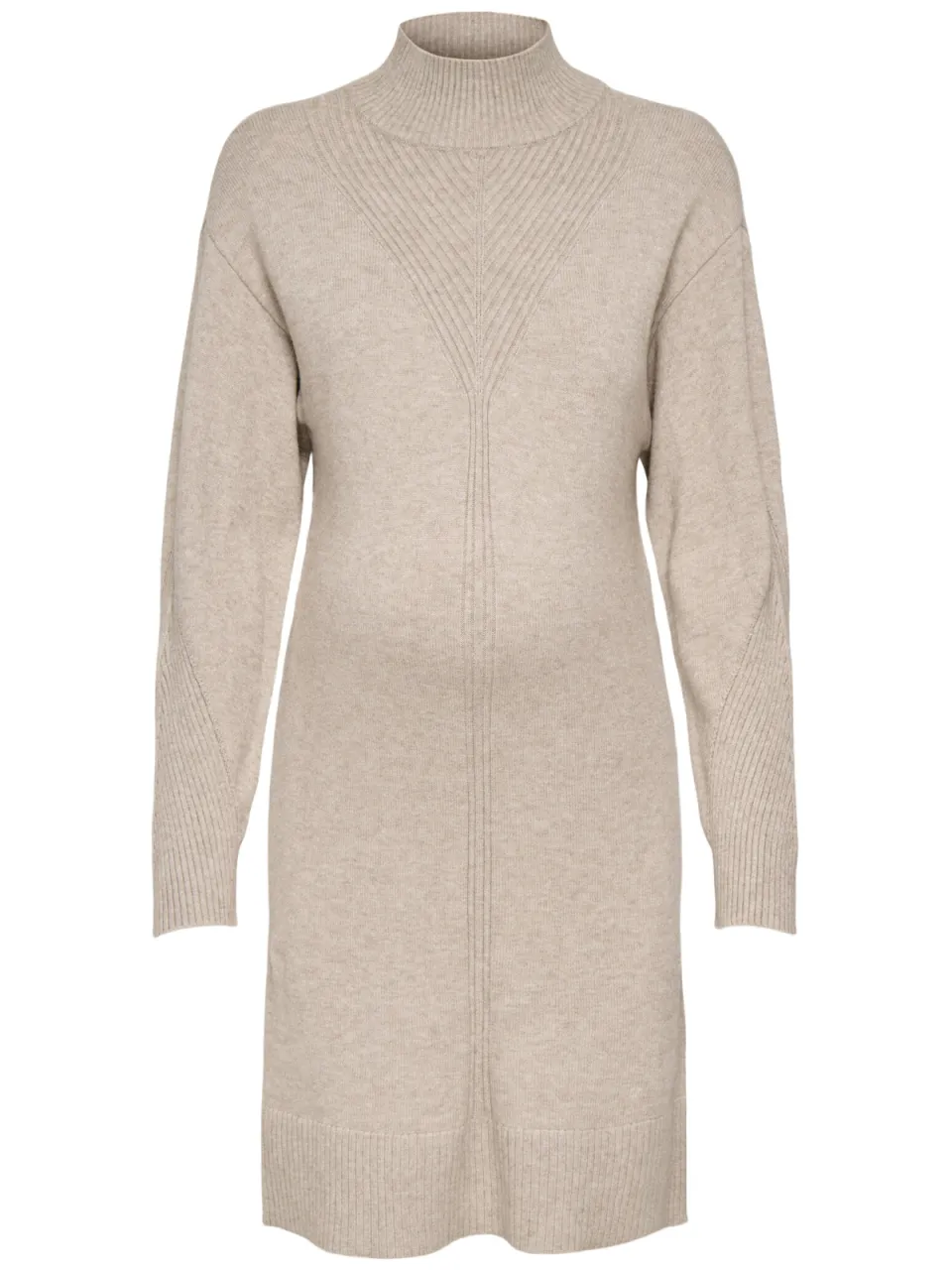 Only Maternity gebreide zwangerschapscoljurk beige, foto 2