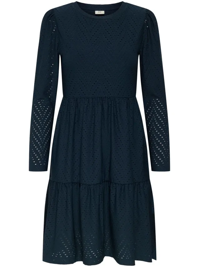 JDY JDYCARLA CATHINKA L/S DRESS JRS ATK - Dames - Mini jurken Sky Captain