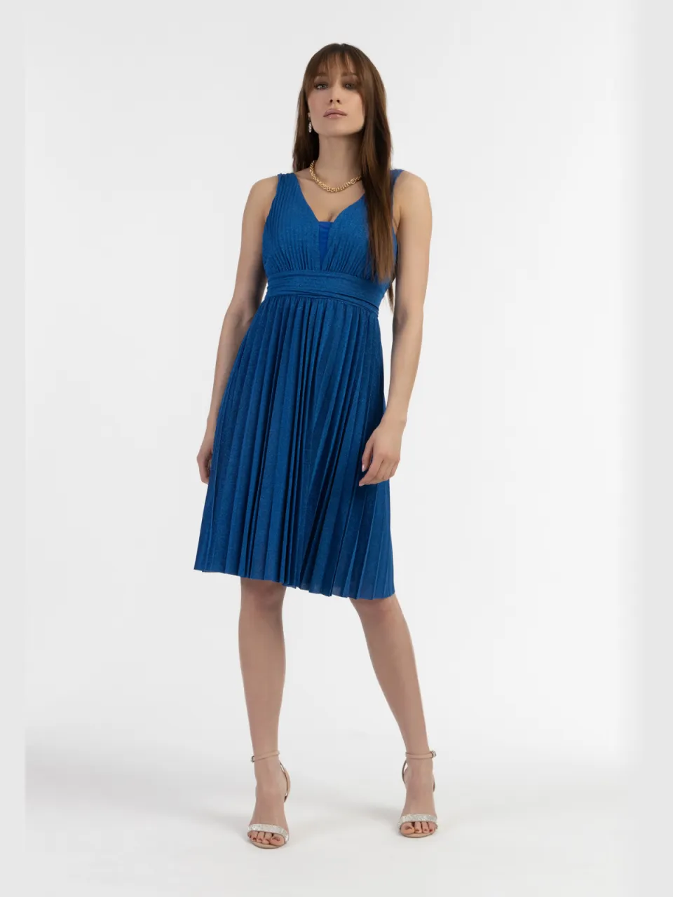 Faina midi-jurk Dames KONING BLAUW
