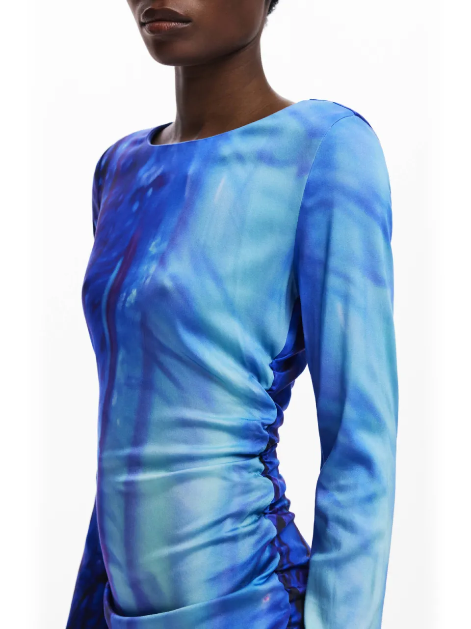 Desigual midi jurk blauw, foto 3