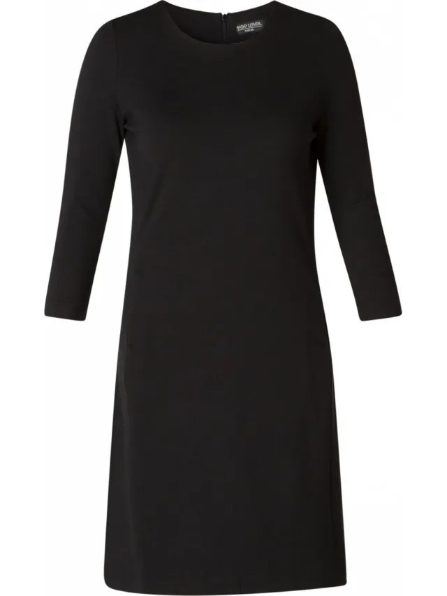 Base Level CURVY BLCAddy Jurk - Black - maat 2(50)