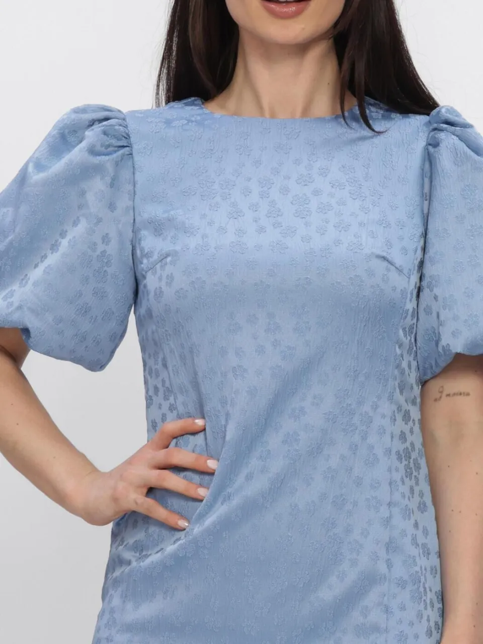 Y.A.S. YAS Dames Jurken Yassanne Ss Dress - Lichtblauw, foto 4
