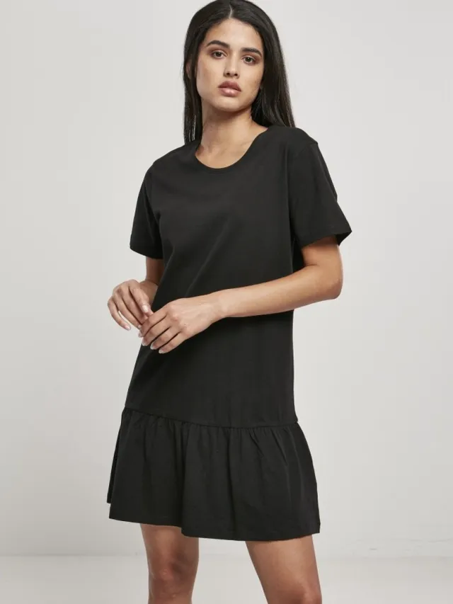 Urban Classics Valence Tee Dames Mini-jurk - zwart