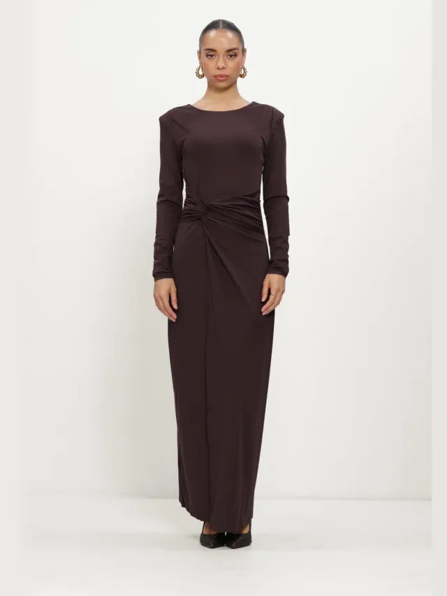Freebird Donne Dames - Jurk - Bruin