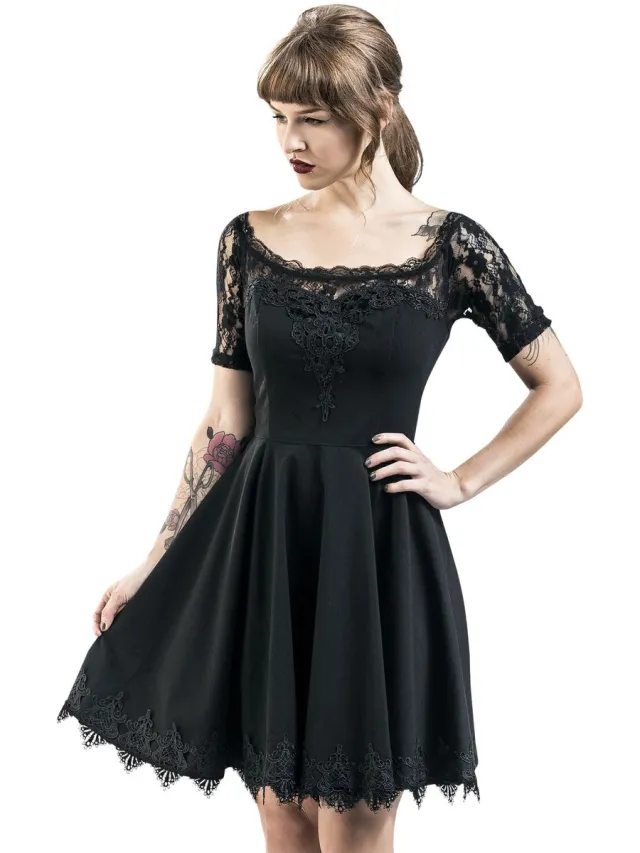 Spin Doctor Amara Mini Dress Dames Midi-jurk - zwart