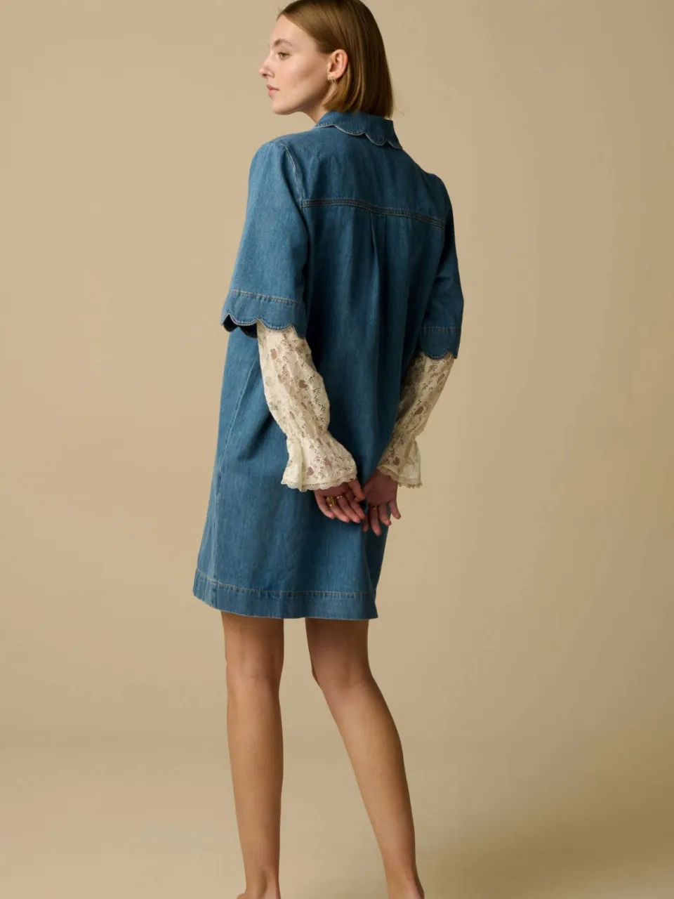 Sissy-Boy denim blousejurk - mediumblauw, foto 3
