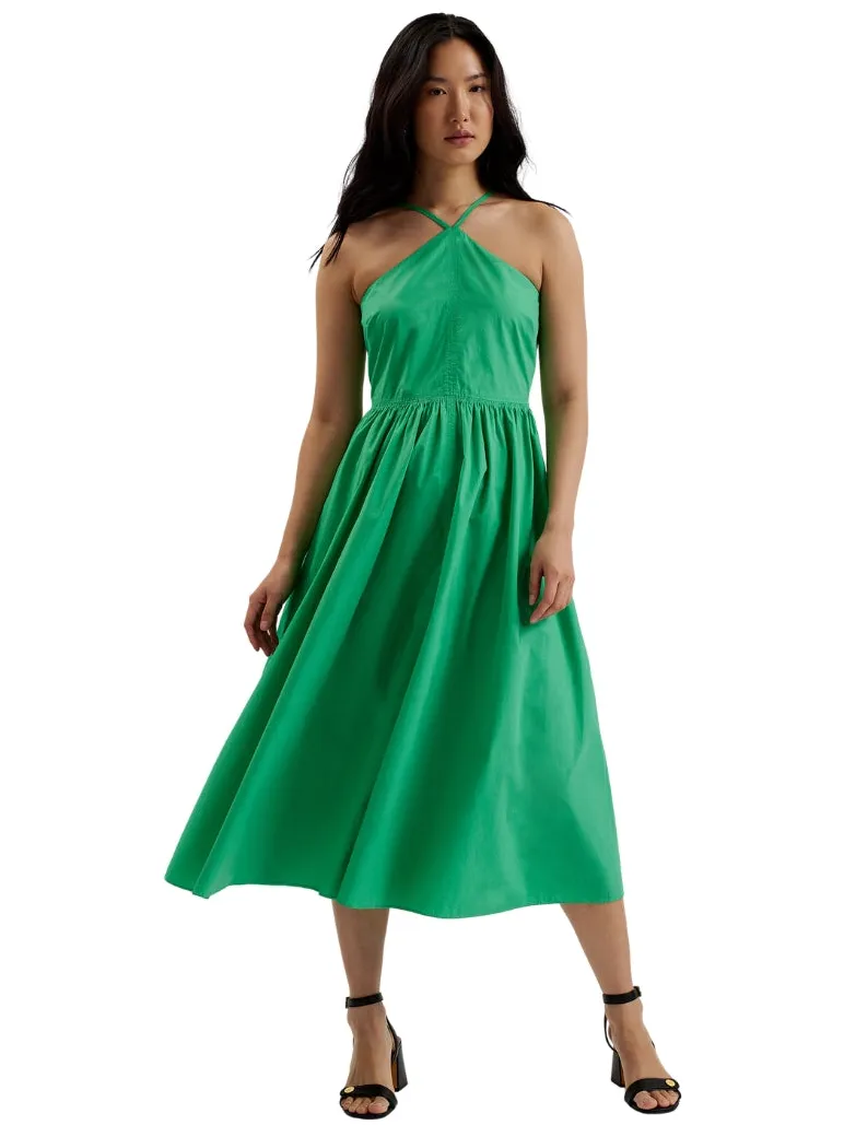 Ted Baker Vari Halterneck A-lijn Groene Midi-jurk Lichtgroen