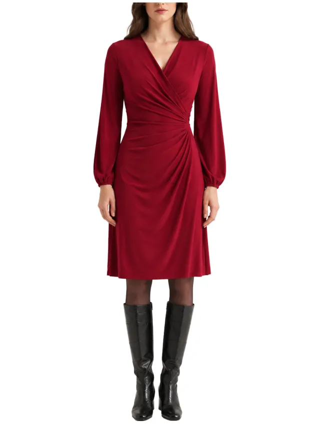 Maliparmi Midi-jurken Maliparmi JF6803-70226 Rood