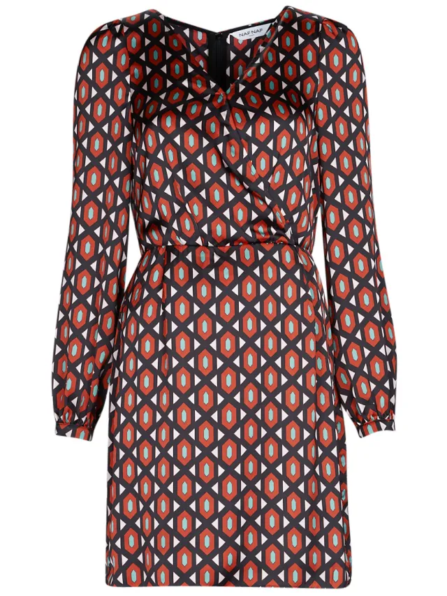 Naf Naf Korte Jurk Naf Naf LESTUDIO Rood