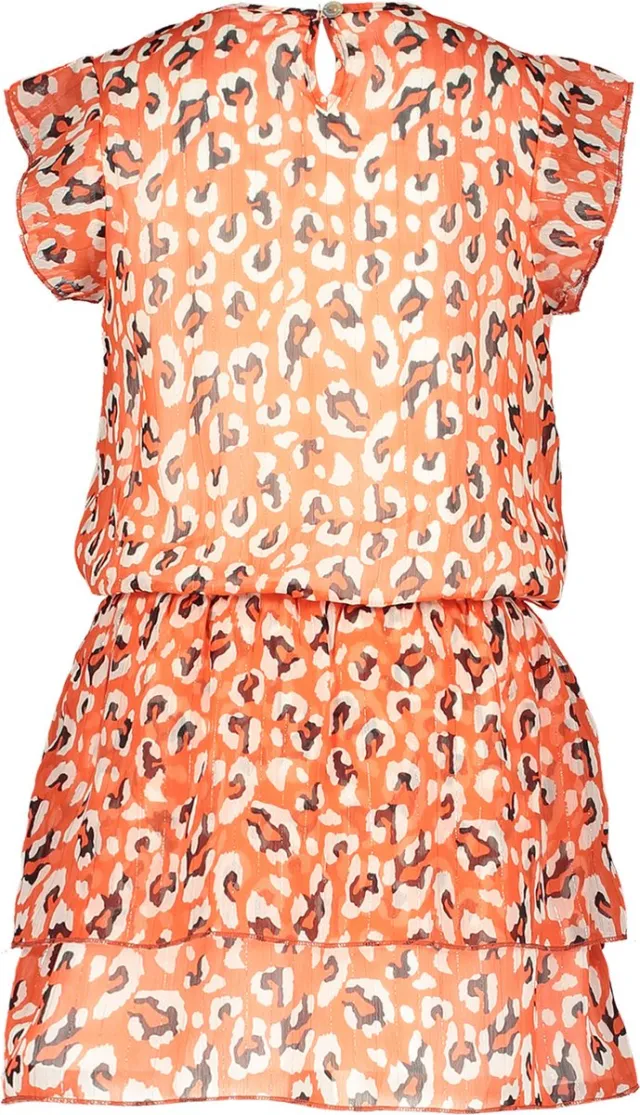 Moodstreet meisjes jurk Red Animal Rood