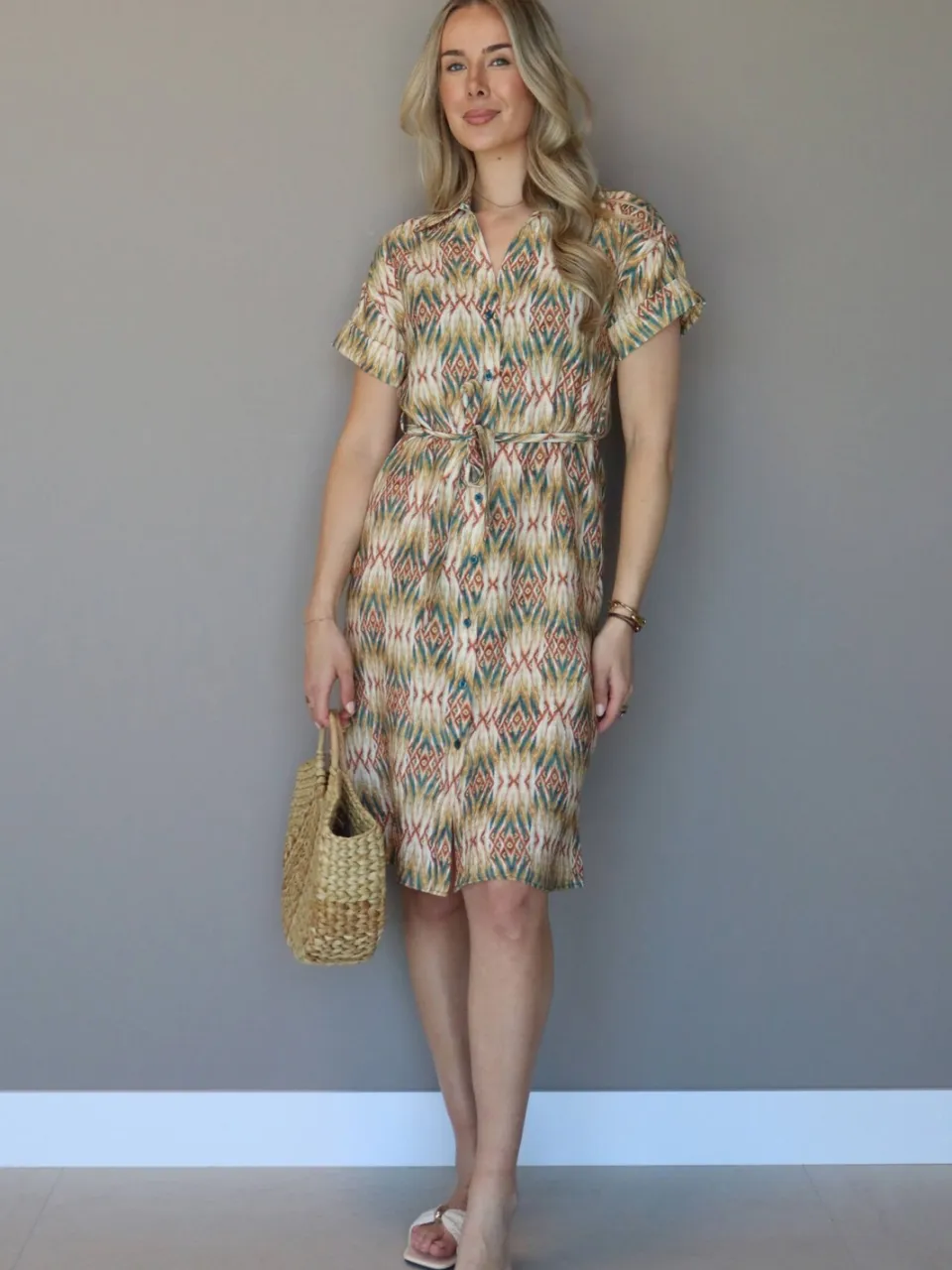 Elvira Collections blousejurk groen, foto 4