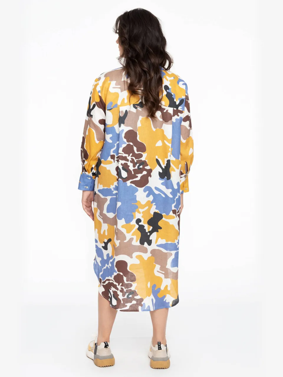 Yoek Nadia blousejurk oker, foto 4