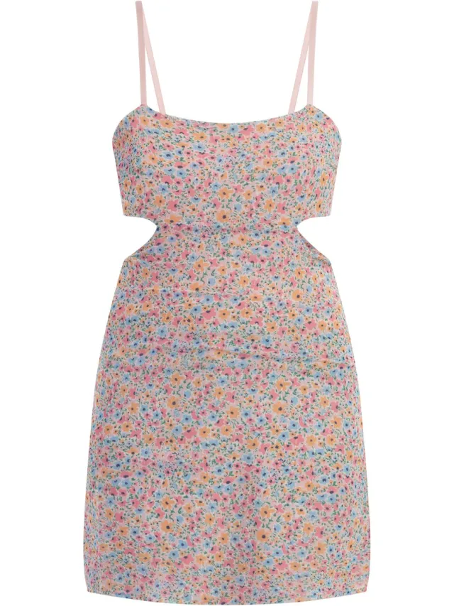 MyMo Mini-jurk Blauw Veelkleurig