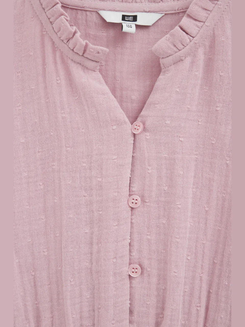 WE Fashion midi jurk met plooien roze, foto 7