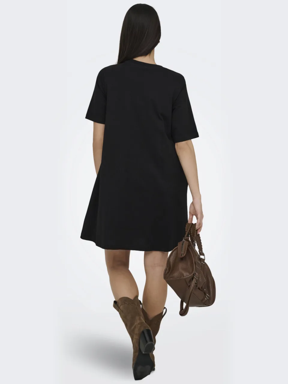 Only mini jurk zwart, foto 4