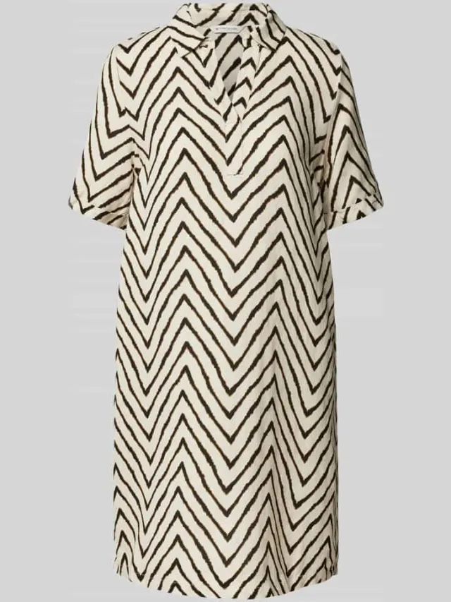 Tom Tailor Flatteuze mini-jurk met steekzakken opzij beige, foto 2