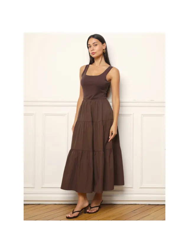 La Modeuse Jurk La Modeuse 79258_P188608 Bruin