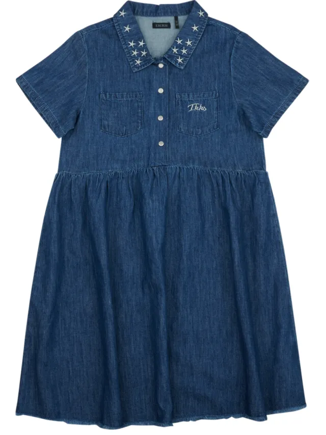 Ikks Korte Jurk Ikks XW30182 Blauw