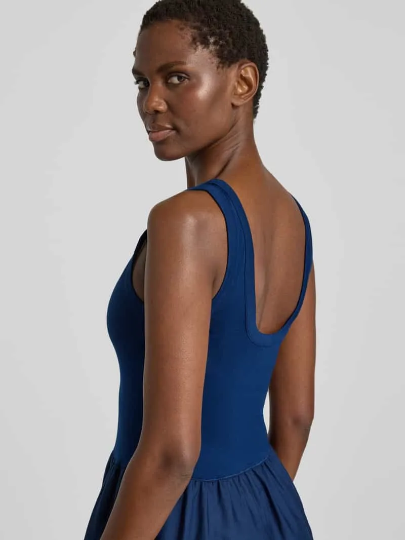 Polo Ralph Lauren Fit-and-flare vrijetijdsjurk van viscosemix koningsblauw, foto 4