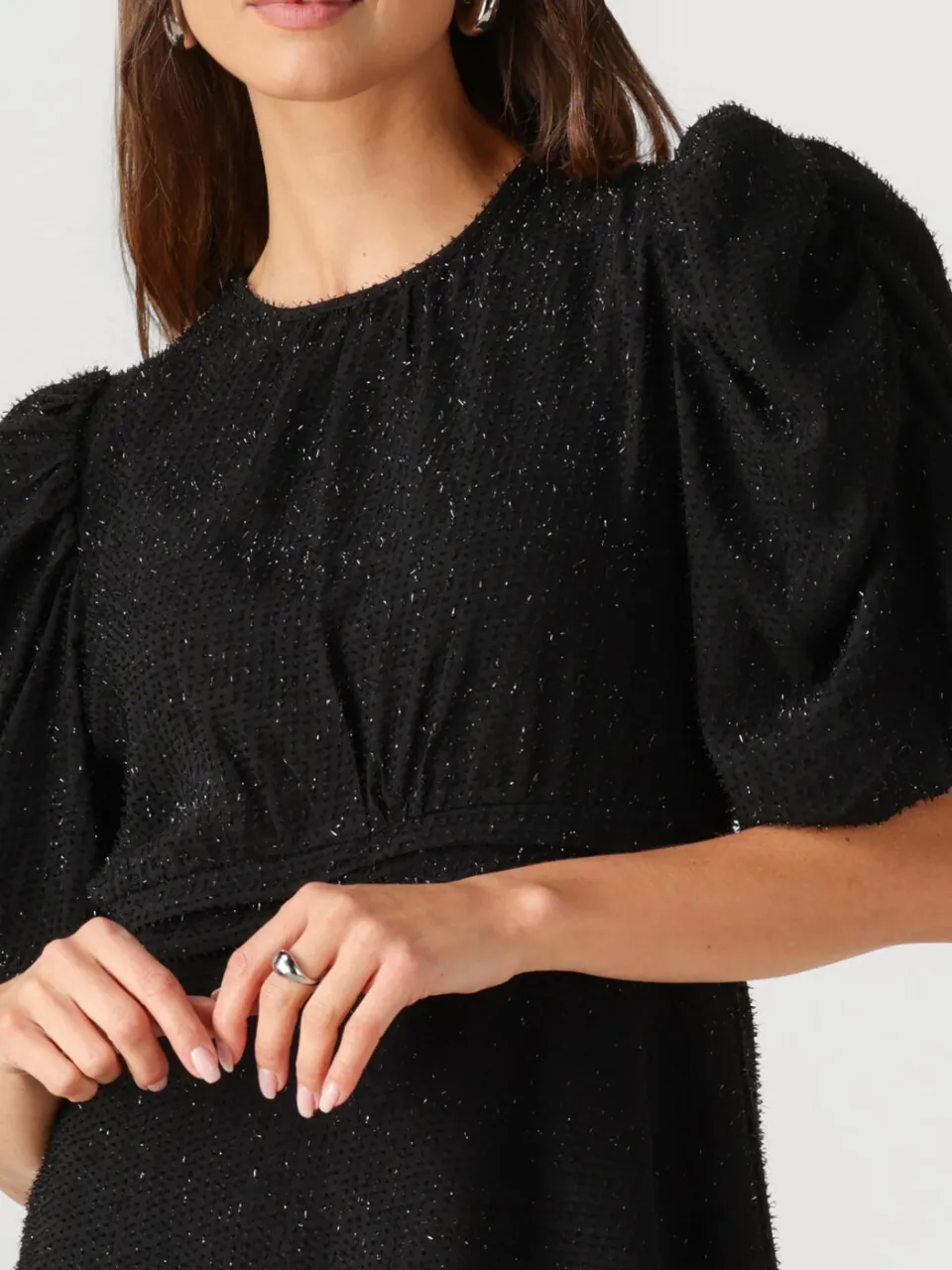 NEO NOIR Dames Jurken Tikka Glitz Dress - Zwart, foto 4