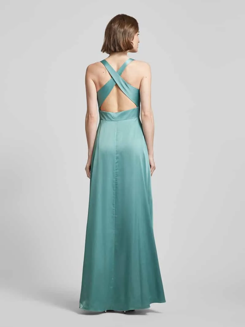 LUXUAR FASHION Avondjurk met V-hals lichtgroen, foto 3