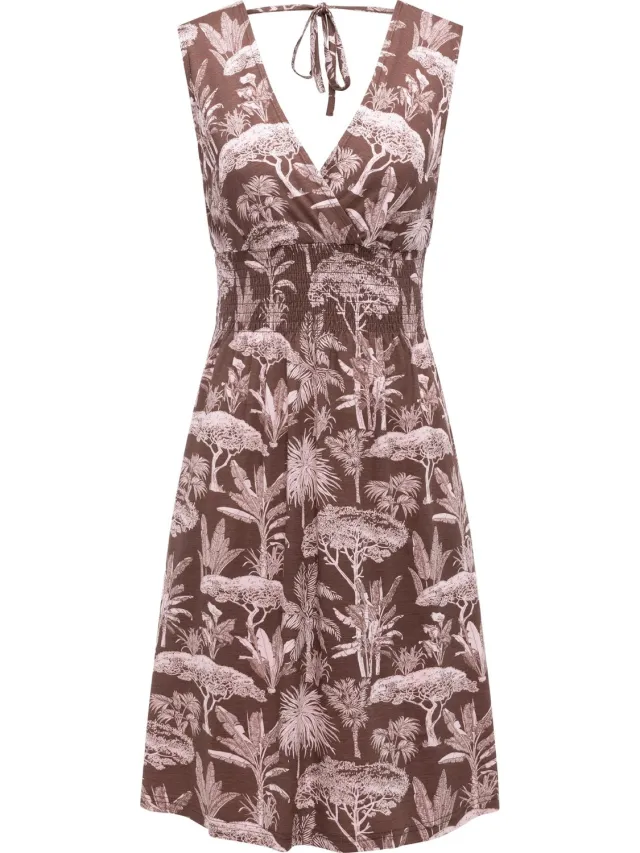Ragwear Dames zomerjurk Donkerchoco