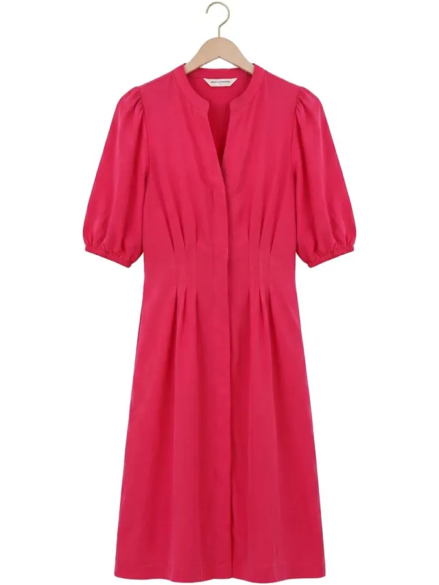 MSCH Copenhagen Mschmalanie 2 4 Shirt Dress Dames - Jurk - Fuchsia