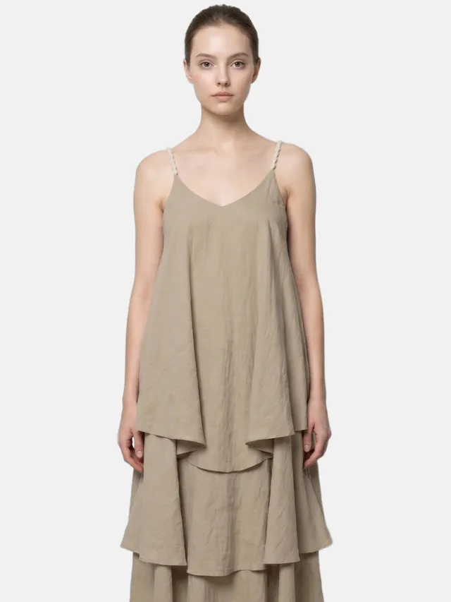 Roberta Rossi Jurk Women Beige