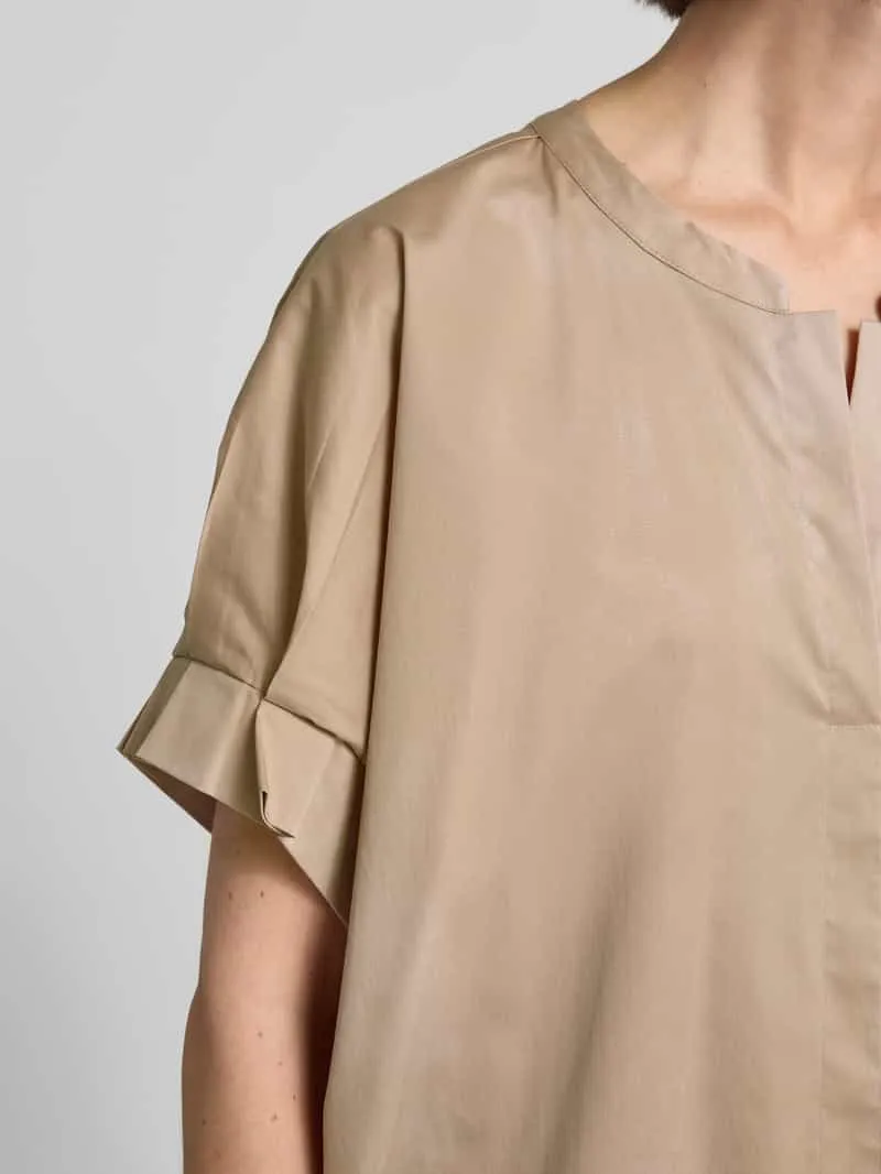 FREE/QUENT Knie-lange jurk met stretch model 'Xenia' taupe, foto 5