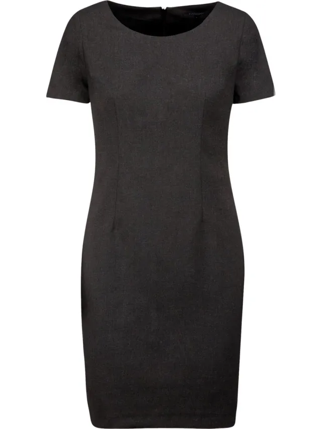 Kariban Jurk Dames 38 NL (40 FR) Kariban Anthracite Heather 64% Polyester, 34% Viscose, 2% Elasthan