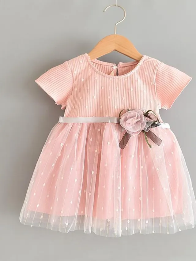 Baby Garden Baby feestjurk Baby Jurk 92 roze