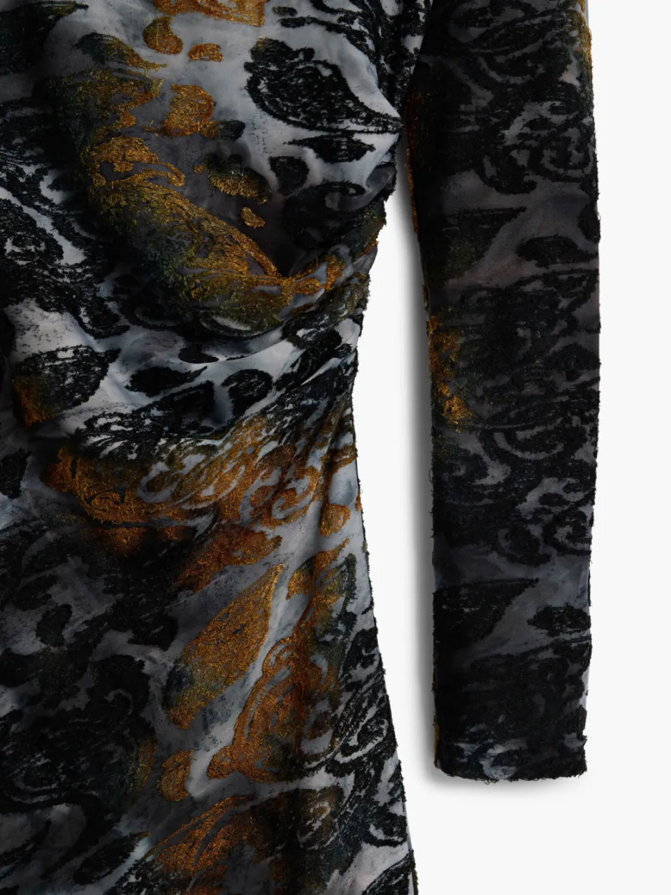 Desigual korte jacquard jurk met print - meerkleurig multi, foto 5
