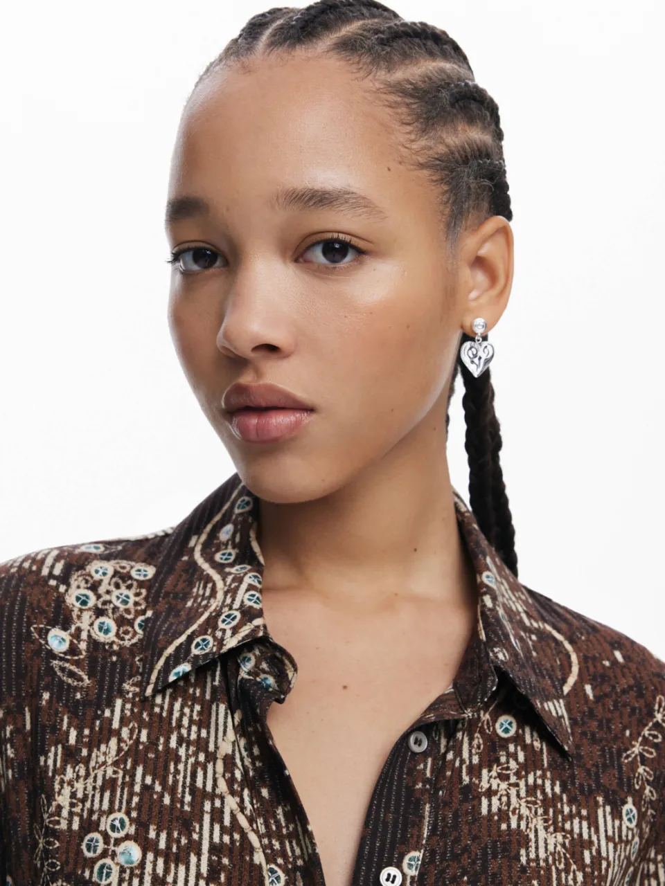 Desigual midi jurk bruin, foto 4