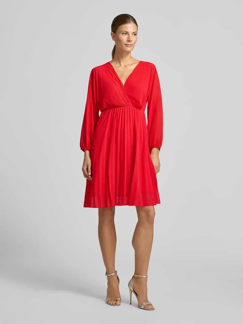 Zabaione Vrijetijdsjurk met v-hals model 'Im44sa' rood, foto 3