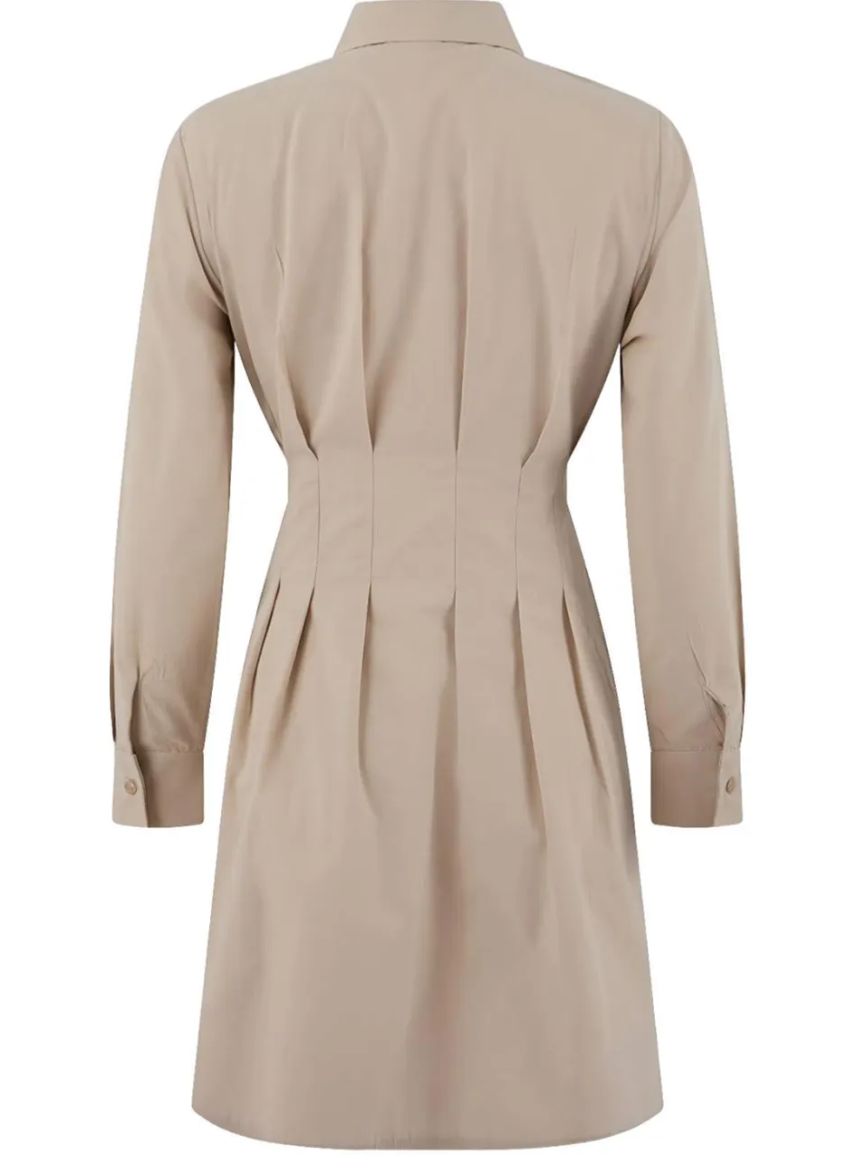 Trendyol TRENDYOLMİLLA Dames Beige Effen Kort / Mini Lang Casual Blousejurk Jurken, foto 2