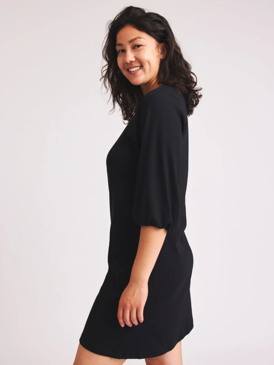 Baìge the Label dames vegan Mini Jurk Bruni Zwart, foto 2